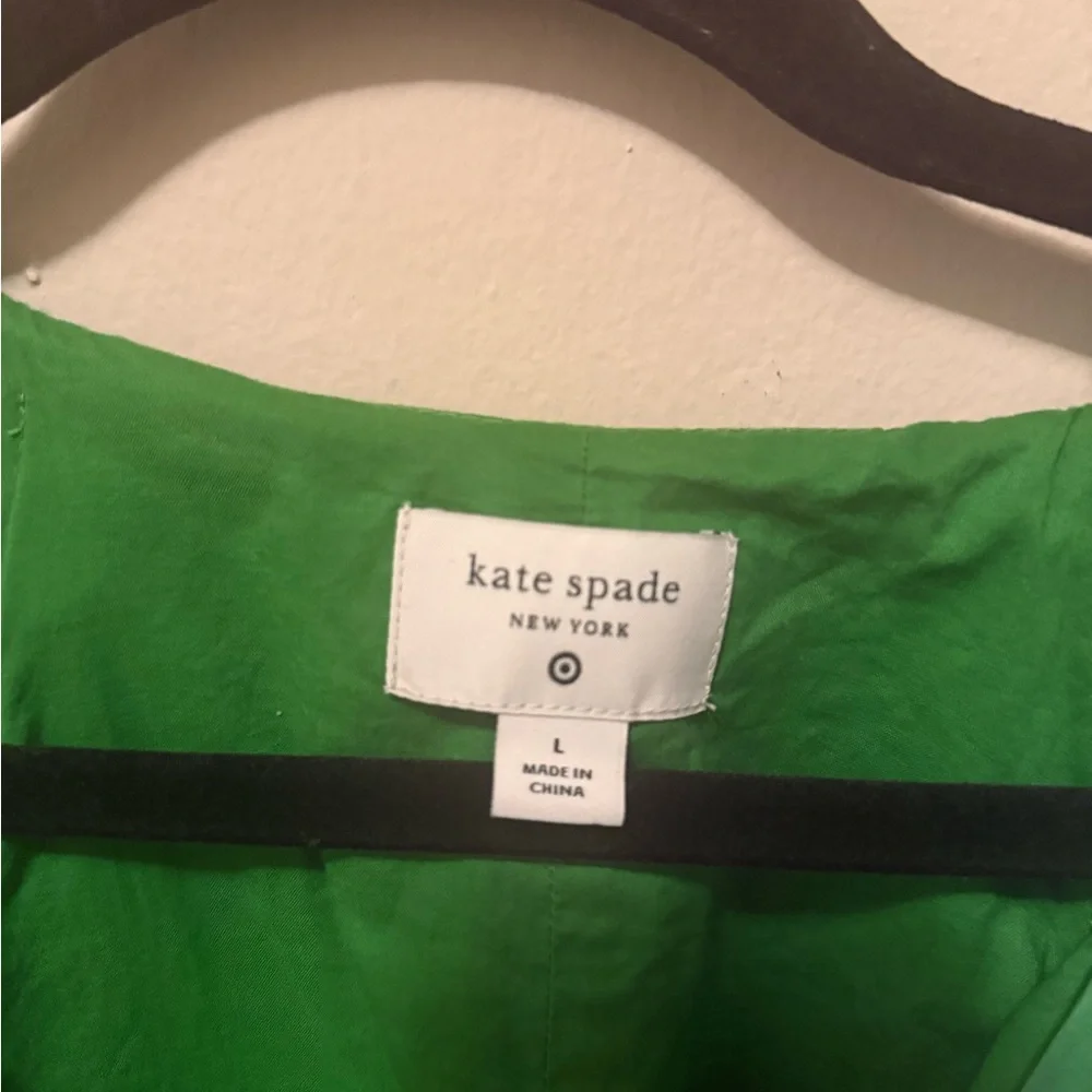 kate spade Green & White Floral Long Sleeve Dress